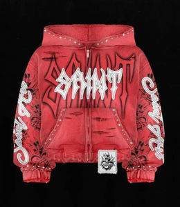 Conjunto de sudadera con capucha y pantalones de chándal unisex, chándal holgado liso para hombre, cortavientos de gran tamaño, fabricante de chándales personalizados - Product Image 2