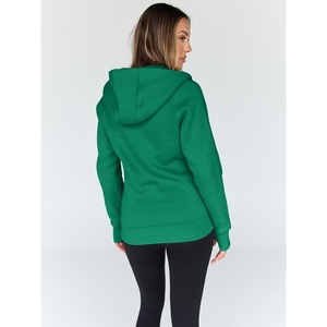 Sweats à capuche modernes pour femmes avec un corps court et une doublure en coton brossé poignets côtelés et une structure polyvalente décontractée - Product Image 4