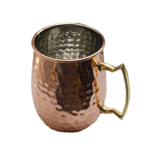 Steel Moscow Mule Mugs/Cups with Nickel Lined 100% Food Grade Copper Design <b>Gift</b> Cup - Product Image 1