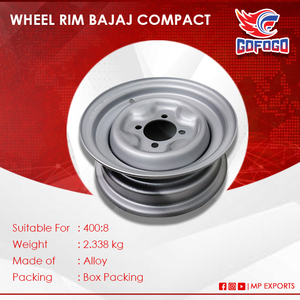 Ensemble de jantes pour tricycle taxi Bajaj RE Compact - Product Image 4