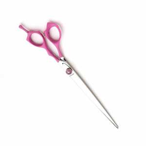 Ciseaux de toilettage pour animaux de compagnie en acier inoxydable, lame droite, vis réglable, cisaille - Product Image 6