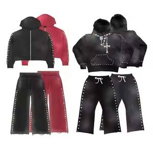 ชุดวอร์มผ้าฝ้าย100% 450พิมพ์ลาย Dtg สำหรับฤดูหนาวสปันใหม่ - Product Image 2