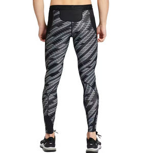 Leggings extensibles de qualité supérieure pour hommes Leggings de compression sans couture Fitness vêtements de Sport Leggings en coton prix abordable - Product Image 4