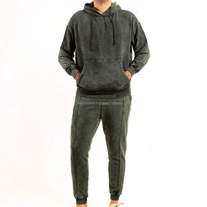 Customized Training Acid <b>Wash</b> Tracksuit <b>For</b> Men Hot <b>Sale</b> Customized Slim Fit Breathable Acid <b>Wash</b> Tracksuits <b>For</b> Adults - Product Image 1