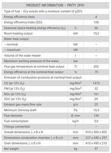 Leaders dans la vente d'une qualité supérieure 5.0 kg/h de consommation de carburant Poêle à bois autoportant à vendre - Product Image 2