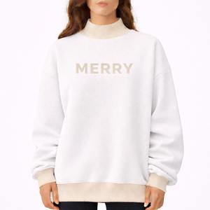 Women Winter Long Knitted Printed Oversized Mockneck Casual Loose Fit <b>Top</b> Modern Urban Style for Everyday Wear - Product Image 1