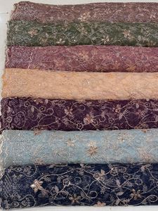 Tissu de filet de créateur de haute qualité pour les saris Lehengas et les robes de soirée, parfait pour les mariages et les occasions festives - Product Image 2