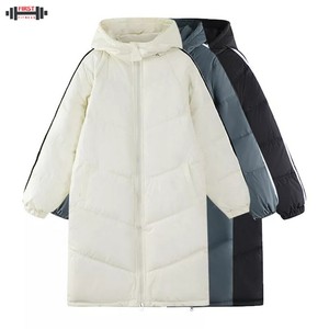 Blouson matelassé pour homme de style audacieux, en toile réversible, respirant, antibactérien, avec plusieurs panneaux déchirés, poche cargo, ruban adhésif, cinq poches - Product Image 4