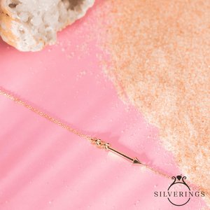 Silverings Pulsera de tenis de plata de ley 925 con diseño de punta de lanza a la moda - Product Image 6