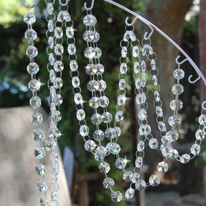 Cadena de Cuentas de Cristal Octogonales, Guirnalda de Cristal, Cortina de Cristal para Nikah, Candelabros, Decoración de Lujo para Eventos de Boda, Hotel, Bar - Product Image 5