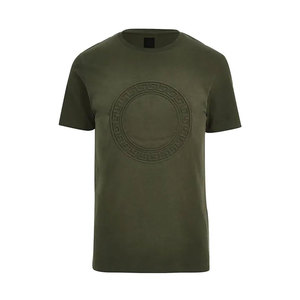 Camiseta de Lona Transpirable de Secado Rápido Hecha en Fábrica, Color Sólido, Colores Personalizados, Camiseta Estampada para Hombre, Nueva Moda, Tallas para Adultos - Product Image 5