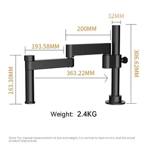 Métal flexible forgeant le bras tournant de support de <span class=keywords><strong>microscope</strong></span> de 360 degrés pour la réparation d'entretien
