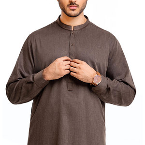 Prix de gros usine – Shalwar Kameez (Salwar Kameez) pour hommes avec logo brodé personnalisé – Coton, couleur personnalisée, haute qualité, pour adultes - Product Image 5
