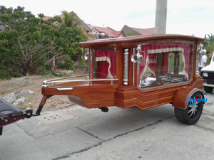 Véhicule funéraire personnalisé 2026, dernier modèle, charrette funéraire à cheval, véhicule funéraire remorquable, charrette à cercueil remorquée - Product Image 4