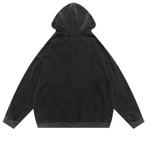 Sudadera con capucha de lavado ácido, jersey de alta calidad para hombre, sudadera 100% de tela de algodón, Sudadera con capucha de lavado ácido para invierno 2025 - Product Image 2