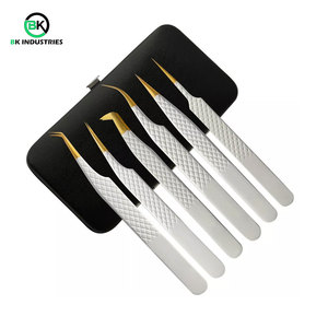 Juego de Pinzas para Pestañas para Salón y Uso Doméstico, Pinzas para Pestañas con Logotipo Personalizado para Venta al por Mayor OEM - Product Image 1