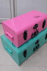 Most trending <b>Metal</b> <b>storage</b> <b>trunk</b> set of 2 - Product Image 2