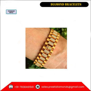 Leading Seller of Top Quality Princess Cut Natural Diamond Bracelets for Bulk Purchase - Product Image 2