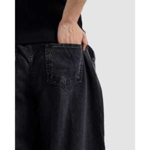 Pantalon en jean simple et tendance, style skater, coupe large - Product Image 6
