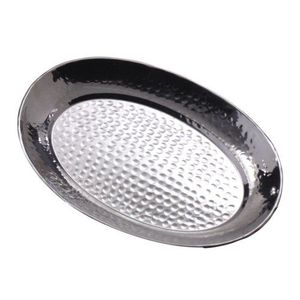 Majestuosa bandeja de servicio de acero inoxidable con detalles hechos a mano y acabado de lujo, la más adecuada para elegantes configuraciones de comedor real - Product Image 6