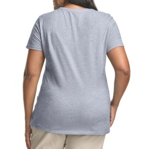 Transpirable Mujer Casual Algodón Sólido Streetwear Verano Camiseta Regular Fit Tallas grandes - Product Image 2