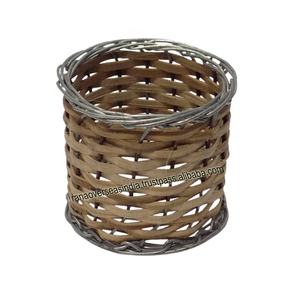 Nouvelle arrivée design créatif rotin et fil maison hôtel et décoration de table de mariage porte-serviettes - Product Image 1