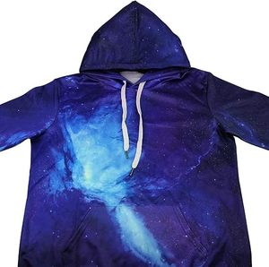 Nouveau pull décontracté sweat à capuche Votre propre style hiver galaxie sweat à capuche imprimé avec grandes poches Design - Product Image 3