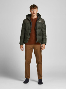 Veste matelassée pour hommes personnalisée avec un nouveau design pour les hommes Logo personnalisé col à capuche hiver 2025 Veste matelassée à la mode pour hommes - Product Image 6