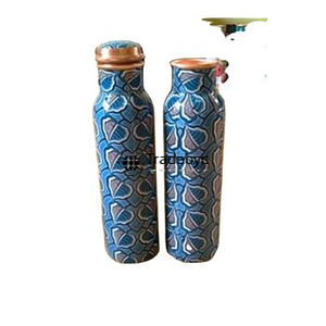 Botella de cobre puro con diseño minimalista para la hidratación del bienestar y el estilo de vida use Tradebyd - Product Image 5