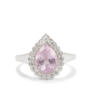 Anillo llamativo de turquesa con corte princesa en plata de ley con detalles de circonita blanca - Product Image 2