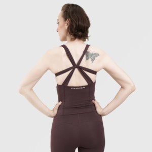Gilet de sport Burgundy Pro pour les entraînements, tissu tricoté respirant - Product Image 2