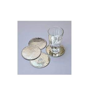 Sous-verres en cuivre pour table, fabrication indienne, qualité supérieure, design marteaux, sous-verres en laiton, taille personnalisée et vente - Product Image 1