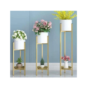 Jardinera de diseño Simple respetuosa con el medio ambiente con soporte decoración de balcón calidad estándar Metal nueva maceta de moda fiestas decorativas - Product Image 5