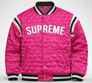 Veste bomber matelassée pour homme, veste de baseball en satin matelassée, fermeture à boutons pression, col côtelé, vêtements de rue personnalisés - Product Image 6