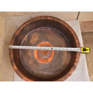 Fregadero de encimera de cobre con cuenco y recipiente grande con acabado oxidado, fregadero de baño Premium al por mayor sanitario superventas, artículos de cobre - Product Image 3