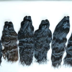 Paquete indio 100% cutícula alineada Color natural crudo mujeres procesamiento ninguna máquina doble trama onda profunda extensión de cabello humano - Product Image 3