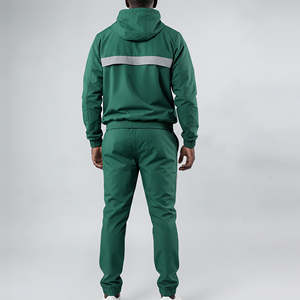 ชุดวอร์มออกกำลังกายสำหรับผู้ชาย ทรงปกติ ผ้ากันลม พิมพ์ลาย ซิปตัดสี ผ้าฝ้าย สไตล์สตรีทแวร์ - Product Image 2