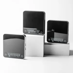 Báscula de Café Electrónica de Alta Precisión, Recargable, para Espresso, Báscula de Cocina para Exteriores, Mini Báscula de Metal Fácil de Usar - Product Image 1
