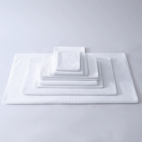 Serviette en microfibre blanche vierge en gros, personnalisable avec logo imprimé par sublimation, serviette de sport, de plage ou de bain, multi-tailles, absorbante et douce
