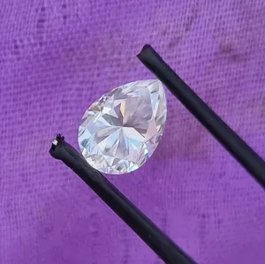 10*7 mm White Pear Shape <b>Moissanite</b> Diamond Faceted Diamonds <b>Loose</b> <b>Moissanite</b> Making for <b>Moissanite</b> Wholesale Jewelry - Product Image 1