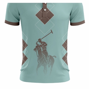 Premium Custom Knitted Luxury for Shirts with Printed Pattern Quick Dry Polyester Short Sleeve Button-<b>Down</b> Casual Design - Product Image 5