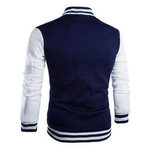 Vêtements décontractés confortables pour hommes, vestes d'hiver de style universitaire, col montant, logo sur le devant, design personnalisé, haute qualité, écologiques, en vente - Product Image 2