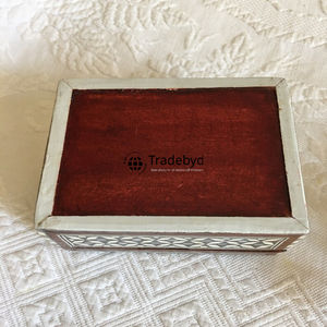 Caja de Recuerdos de Diseño con Incrustaciones de Resina MDF, Patrón Floral Grabado, Elegante, de Primera Calidad, Decoración de Lujo, Regalo para el Día de Acción de Gracias - Product Image 6