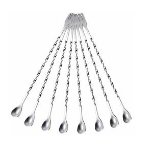 Ensemble de cuillères de bar à long manche en métal cuillère de bar à agitateur de cocktail en métal extensible avec long manche - Product Image 6