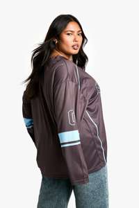 เสื้อฟุตบอลแขนยาวขนาดใหญ่ของชิคาโกสำหรับผู้หญิงเสื้อฟุตบอลคุณภาพสูงผลิตในปากีสถานขายส่ง - Product Image 2