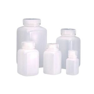 Botella de Laboratorio Cuadrada de Boca Ancha de 60 ml, Fabricada con Plástico LDPE - Product Image 1