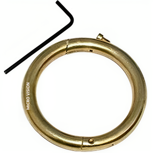 Top Notch Bull Vache Nez Anneau Grand 3.5 "Diamètre + Vis Animal Laiton, Ferme Ranch Show Halter Bétail Vétérinaire Taureau Anneau - Product Image 4