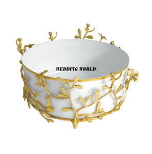 Tazón de Chocolate Dorado Martillado con Moneda Árabe, Forma Redonda, Tazón de Dulces de Lujo, Tazón de Chocolate Elegante para Mesa de Ramadán - Product Image 5