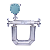 Débitmètre massique Coriolis haute précision 0,1~0,2% type U en acier inoxydable pour la mesure de la densité des liquides et des gaz