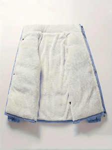 Meilleures ventes, veste matelassée d'hiver personnalisée pour hommes, nouveauté, veste en cuir respirante, imperméable, grande taille, décoration en fourrure, OEM - Product Image 3